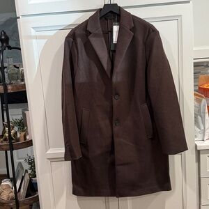 Truth by Republic NWT Men's Dark Brown classic Coat-size Large